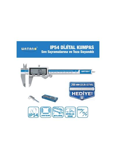 Watano 150 Mm Ip54 Dijital Kumpas