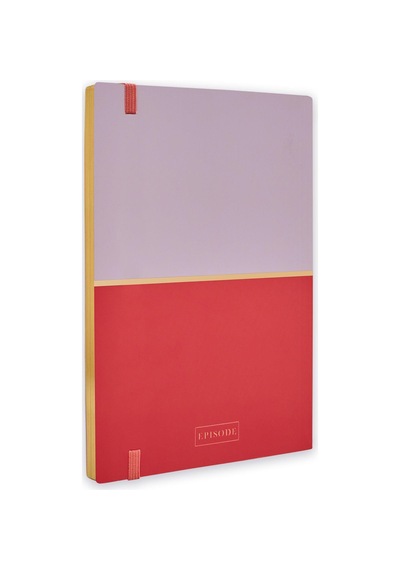 A5 Ciltli Colourblock Duo - Lilac Cherry Çok Renkli
