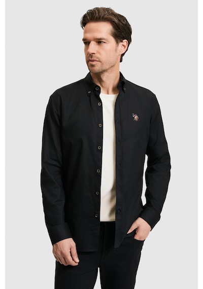 U.S. Polo Assn. U.s. Polo Assn. Erkek Siyah Gömlek Basic 50320242-vr046