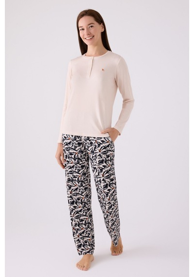 Arnetta Kadın Krem Pijama Takımı Krem