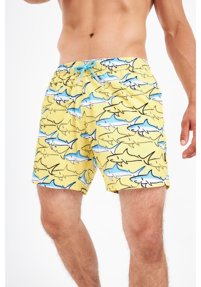 John Frank Mako Desenli Hızlı Kuruyan Mayo Short Erkek Mayo Short Jfssswl90 Sarı-mavi John Frank Mako Desenli Hızlı Kuruyan Mayo Short Erkek Mayo Short Jfssswl90 Sarı-mavi