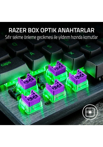 Razer Huntsman V3 X Tenkeyless Mor Anahtar - Espor Için Optik K