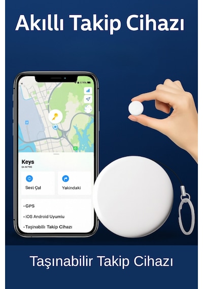 Akıllı Takip Cihazı Gps Apple Uyumlu iOS Uyumlu Taşınabilir Takip Cihazı Bul Uygulama