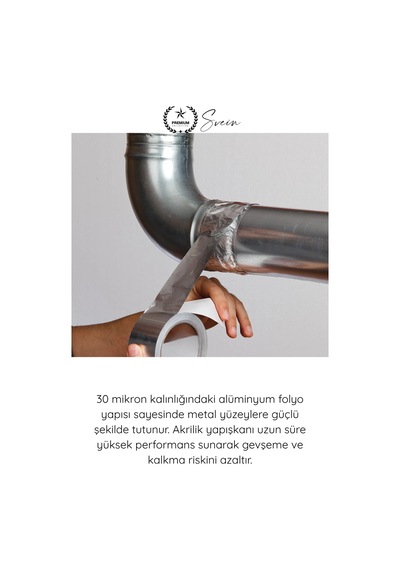 Alüminyumbant Alüminyum Bant Akrilik Folyo Isı Dayanıklı Havalandırma Kanalı Boru Sızdırmazlık Tami