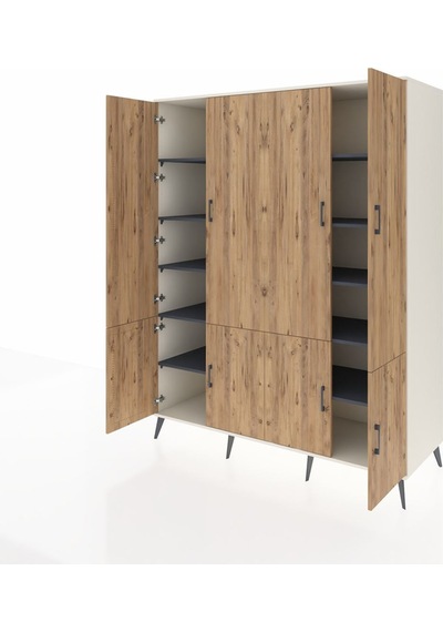 Kronos Gardrop 10 Raflı 8 Kapaklı 176x59x221 Aytaşı-çam/antrasit Çam/antrasit Kronos Gardrop 10 Raflı 8 Kapaklı 176x59x221 Aytaşı-çam/antrasit Çam/antrasit