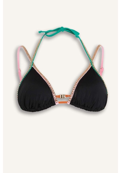 Defacto Lilyrose X Defacto Regular Fıt Bikini Üstü H8839ax26hsbk81 Siyah-bk81