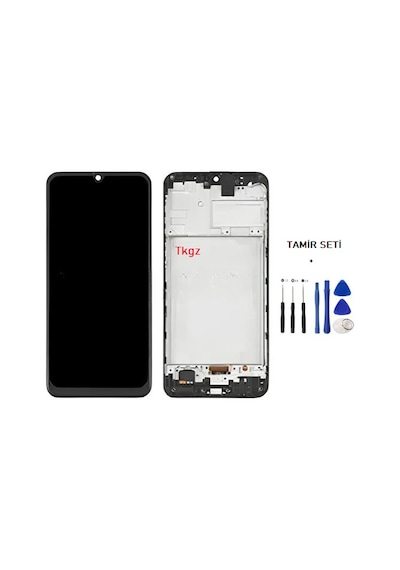 Tkgz Samsung Galaxy Uyumlu M31 - Sm-m315 Lcd Ekran Dokunmatik - A - Kalite Çıtalı + Tamir Seti