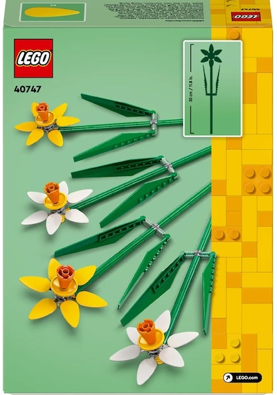 LEGO® Botanicals Nergis 40747 - 8 Yaş & Üzeri Çocuklar için Çiçek Model Yapım Seti (216 Parça)