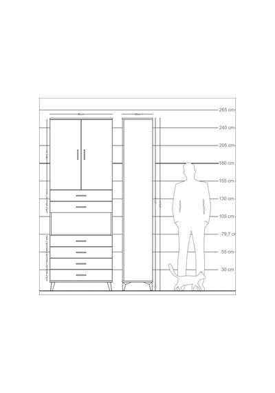 Arges Dolap 4 Raflı 6 Çekmeceli 2 Kapaklı 88x30x243 Aytaşı-ay... Aytaşı Arges Dolap 4 Raflı 6 Çekmeceli 2 Kapaklı 88x30x243 Aytaşı-ay... Aytaşı