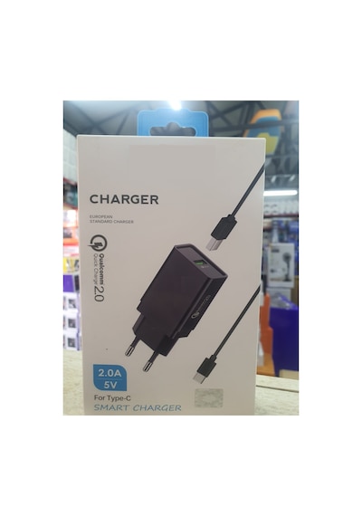 M-05b Smart Charger 5v 2a Qualcomm Quick Charge 2.0 Şarj Aleti Usb Girişli Adaptör Type C Şarj Kablosu