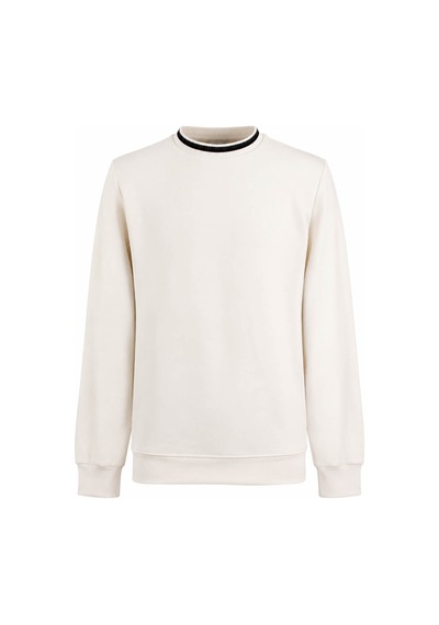 Trender Triko Ribana Beyaz Erkek Sweatshirt 2001