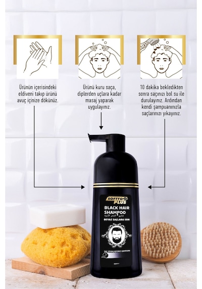 Softto Plus Black Hair Şampuan 3 x 350 ML Softto Plus Black Hair Şampuan 3 x 350 ML