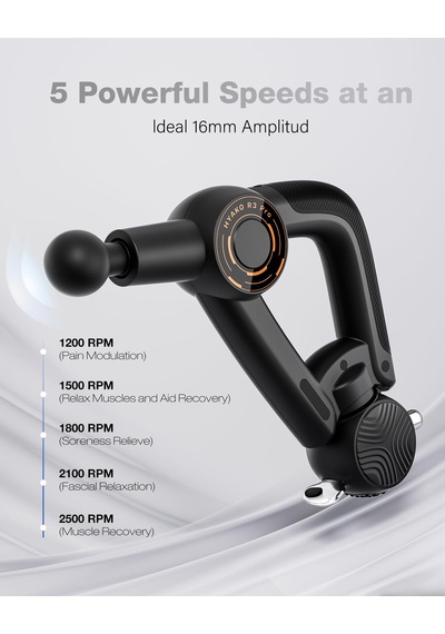 Hyako R3 Pro 3'ü 1 Arada Masaj Tabancası 16mm Genlik + Yüksek Frekanslı Titreşim Terapi Masajı - Derin Doku Kas Masaj Tabancası, Tüm Vücut Kas-iskelet Ağrısını Hafifletir Hyako R3 Pro 3'ü 1 Arada Masaj Tabancası 16mm Genlik + Yüksek Frekanslı Titreşim Terapi Masajı - Derin Doku Kas Masaj Tabancası, Tüm Vücut Kas-iskelet Ağrısını Hafifletir