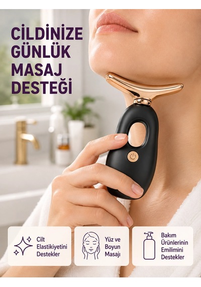 Mey İthalat Yüz Ve Göz Altı Masaj Cihazı Kırışıklık Karşıtı & Nemlendirici Etki Destekli