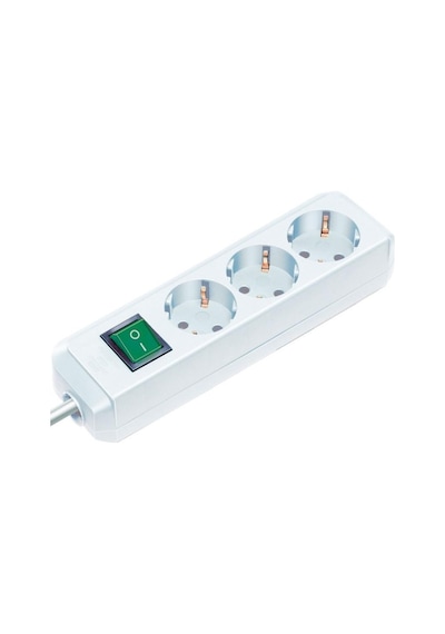 Brennenstuhl Eco-line 5 Metre 3 Soketli Ip20 Lisanslı Çocuk Korumalı Priz Beyaz