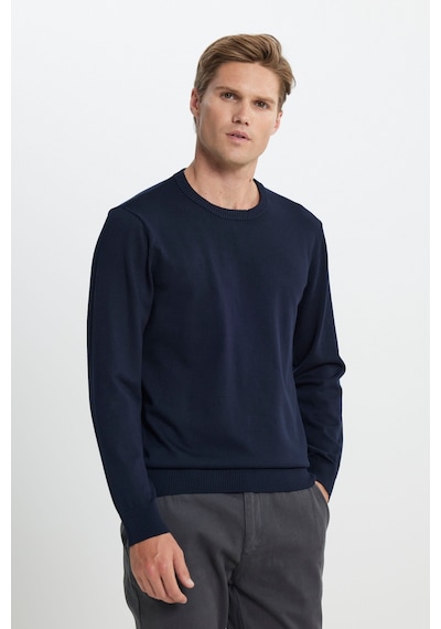 AC&Co / Altınyıldız Classics Erkek Lacı Standart Fit Normal Kesim Bisiklet Yaka Triko Kazak Lacivert AC&Co / Altınyıldız Classics Erkek Lacı Standart Fit Normal Kesim Bisiklet Yaka Triko Kazak Lacivert