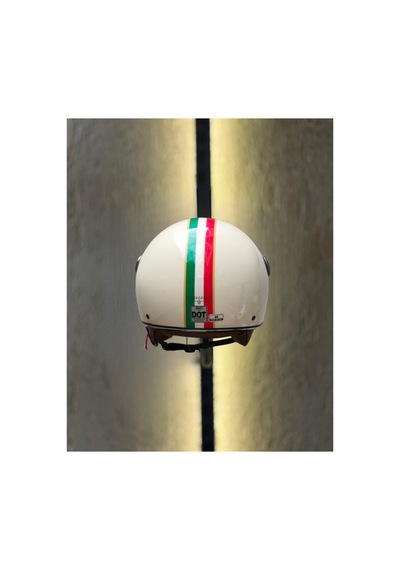 Retro Açık Kask İtalyan Krem Krem