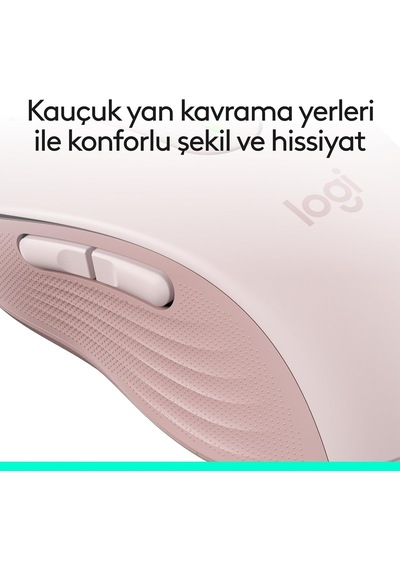 Signature M650 Kablosuz Mouse, Küçük Ve Orta Boy Sağ El İçin, 4000 Dpı, Sessiz, Bluetooth, Logi Bolt Usb Alıcı, 2 Genel