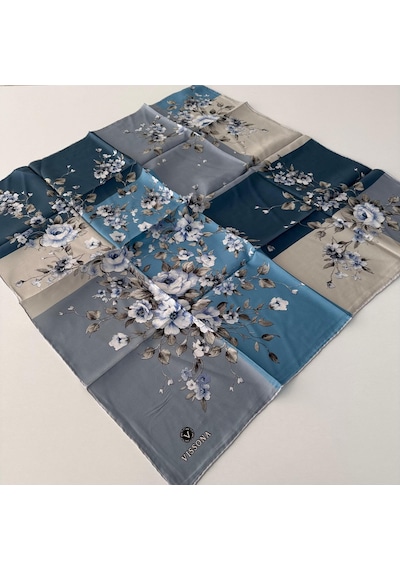 Vissona Twill İpek Eşarp Ipk4205-27293 Çok Renkli