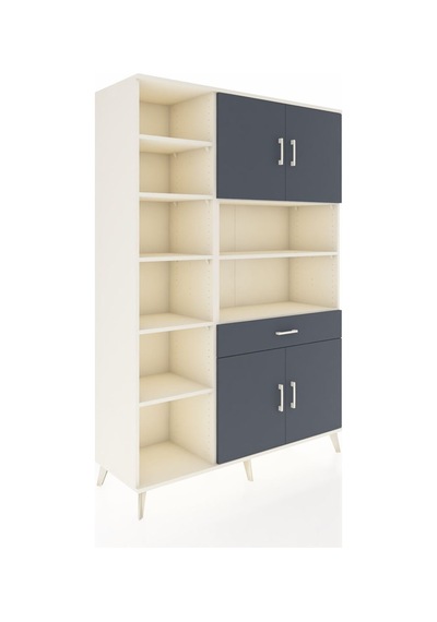Hyperion Dolap 10 Raflı Tek Çekmeceli 4 Kapaklı 132x44x195 Aytaşı-antrasit/antrasit Antrasıt/antrasıt - Aytası Hyperion Dolap 10 Raflı Tek Çekmeceli 4 Kapaklı 132x44x195 Aytaşı-antrasit/antrasit Antrasıt/antrasıt - Aytası