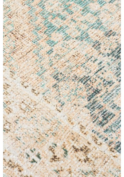 Eko Halı Grace Grc 04 Sky Vintage Halı Pastel Klasik Desenli Saçaklı Salon Halısı Mavi