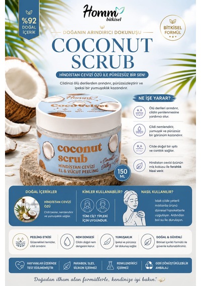 Homm Life Hindistan Cevizi Scrub