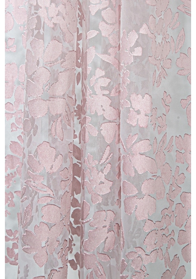 Pannello Tül Perde Beyaz Pembe 140x295 Pembe-beyaz