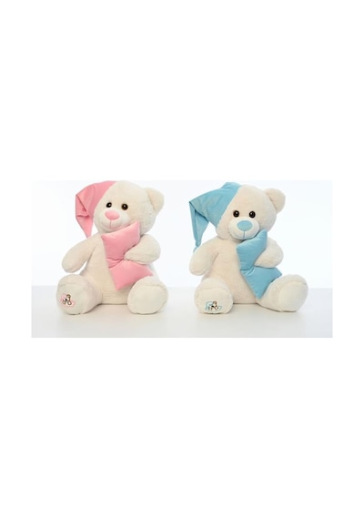 Pufu Toys Uyku Arkadaşım Yumuşak Yastık Peluş Ayıcık 65 Cm Pembe