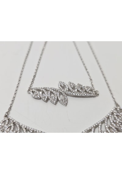 Zirkon Taşlı 925 Ayar Gümüş Rodyumlu Takı Seti 23-28 Gram 004