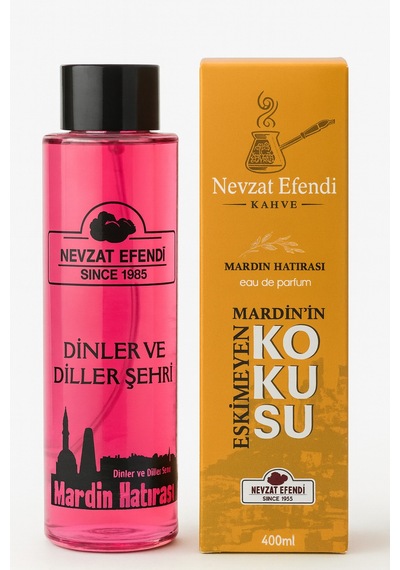 Nevzat Efendi Limon + Tütün + Pembe Mardin Hatırası Kolonya Seti 3 x 400 ML