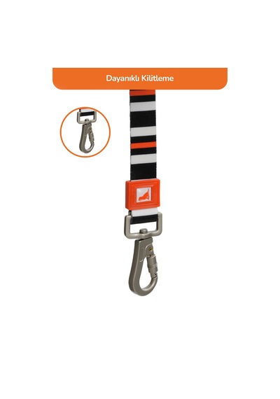 Köpekler İçin Dayanıklı Ve Güvenli, Desenli Gezdirme Tasması 25mm Çizgili
