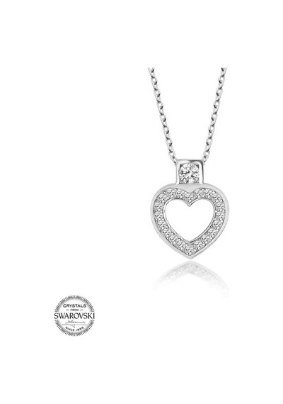 Swarovski Taşlı Gümüş Kalp Kadın Kolye (520762704)