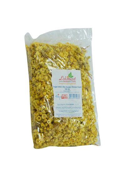 Altın Otu Çiçeği Ölmez Çiçek Doğal 100 Gr Paket
