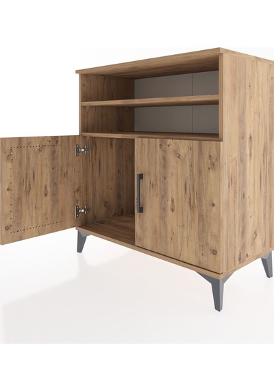Hyperion Şifonyer 2 Raflı 2 Kapaklı 88x44x96 Çam-çam Çam
