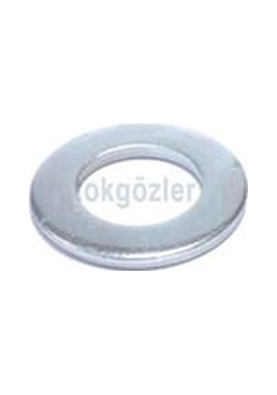 Torex Dın 125 M6 Düz Pul Açık gri