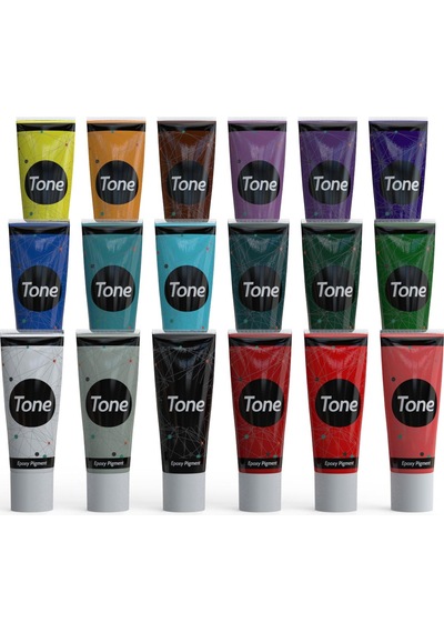 Resinin Tone Opaque 18'Li Opak Epoksi Pigment Renklendirici Seti Resinin Tone Opaque 18'Li Opak Epoksi Pigment Renklendirici Seti