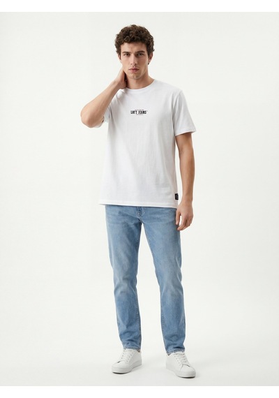 LOFT Loose Fit Erkek Tshirt K.kol Lf2042153 Q1.v1 Beyaz