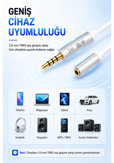 3.5mm Erkek Dişi Ses Uzatma Kablosu 2 Metre Ofc Oksijensiz Bakır Altın Kaplama Alüminyum Alaşımlı Konnektör A321g Kulaklık Hoparlör Pc Uyumlu