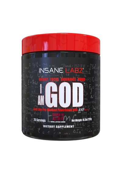 Insane Labz I Am God Preworkout Creatine And Dmae Growth