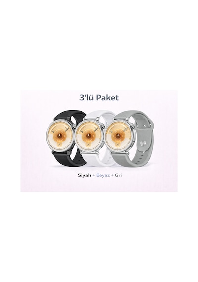 Huawei Watch Gt4 / Gt5 41mm / Gt5 Pro 42mm / Gt6 41mm Uyumlu 3'lü Yumuşak Yüksek Kalite Spor Kordon