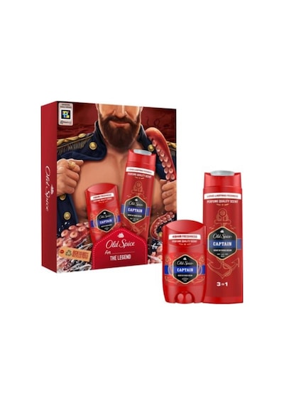 Old Spice Captain Deo Stick 50ml & Duş Jeli 250ml Limon - Mandalina
