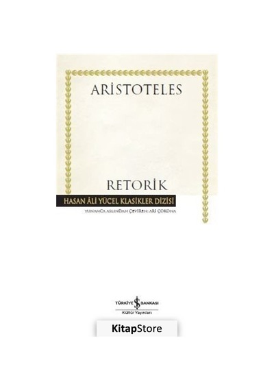 Kitapstore Retorik (Karton Kapak) / Aristoteles (Aristo)