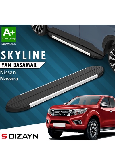 S-dizayn Nissan Navara 3 Skyline Aluminyum Yan Basamak 203 Cm 2015 Üzeri A+ Kalite