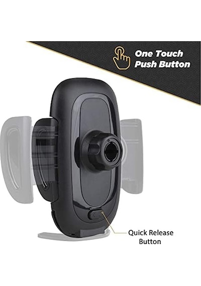 Suhwd-xces0 Select Vantuzlu Telefon Tutucu, Araç İçin, Ayarlanabilir Kilitleme Kolu, Hızlı Açma Düğmesi, Siyah