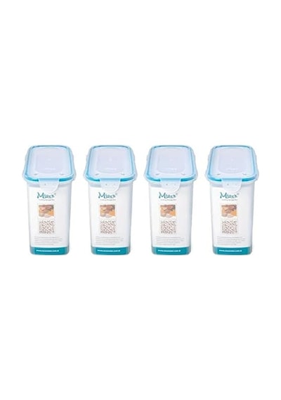 Hava Sızdırmaz Contalı Bakliyat Saklama Kabı 3 Lt 4 Lü Set Diğer
