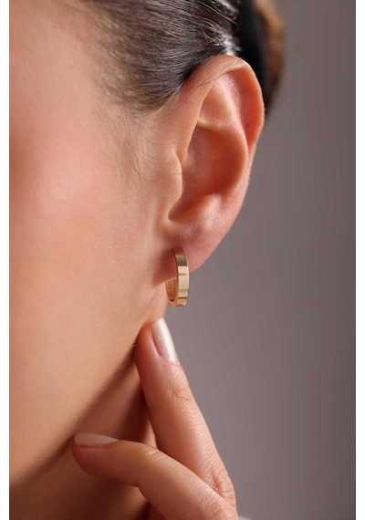 Altın Du Z Ko S Eli Halka Ku Pe 1.6 Cm 3mm