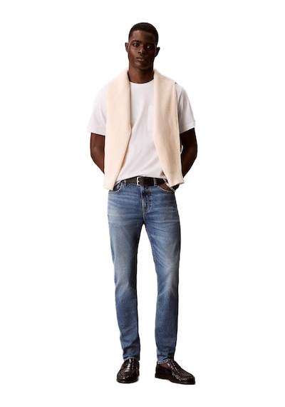 Calvin Klein Lv04rf742g Slim Taper Erkek Jean Pantolon Mavi