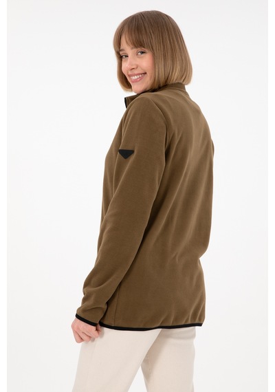 U.S. Polo Assn. Erkek Haki Basic Polar Hırka 50298066-VR027