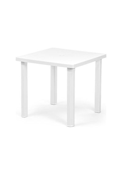 Omnipazar Sy-2570 Kare Plastik Masa 80 Cm Beyaz