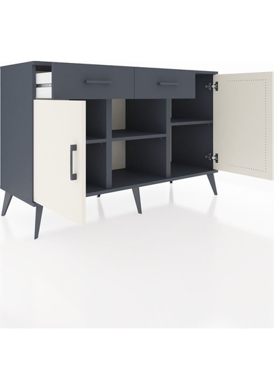 Hyperion Konsol 3 Raflı 2 Çekmeceli 3 Kapaklı 132x44x83 Antrasit-aytaşı/antrasit Aytaşı/antrasit Hyperion Konsol 3 Raflı 2 Çekmeceli 3 Kapaklı 132x44x83 Antrasit-aytaşı/antrasit Aytaşı/antrasit